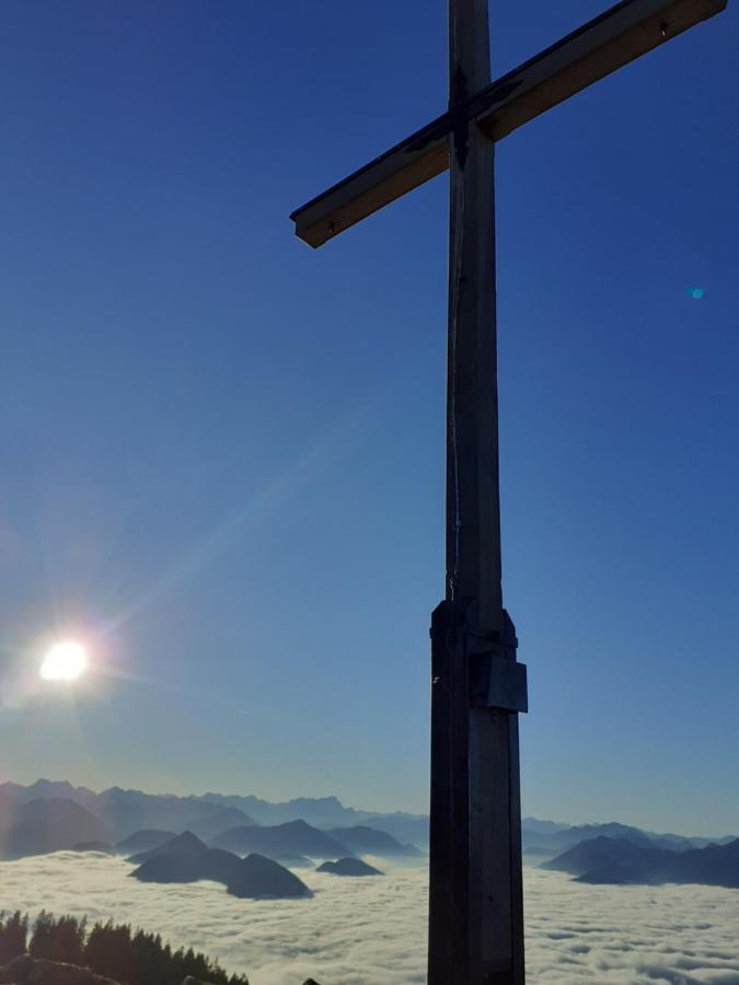 Ferienwohnung mit wundervollen Bergblick Lenggries Exterior foto